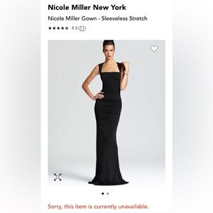 NWOT Black Formal Gown